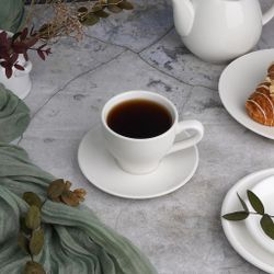 Чайная пара 150 мл белая d 8 см h6,5 см фарфор P.L. Proff Cuisine [8]