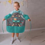 Фартук завязки 49х39 Львенок (серый)