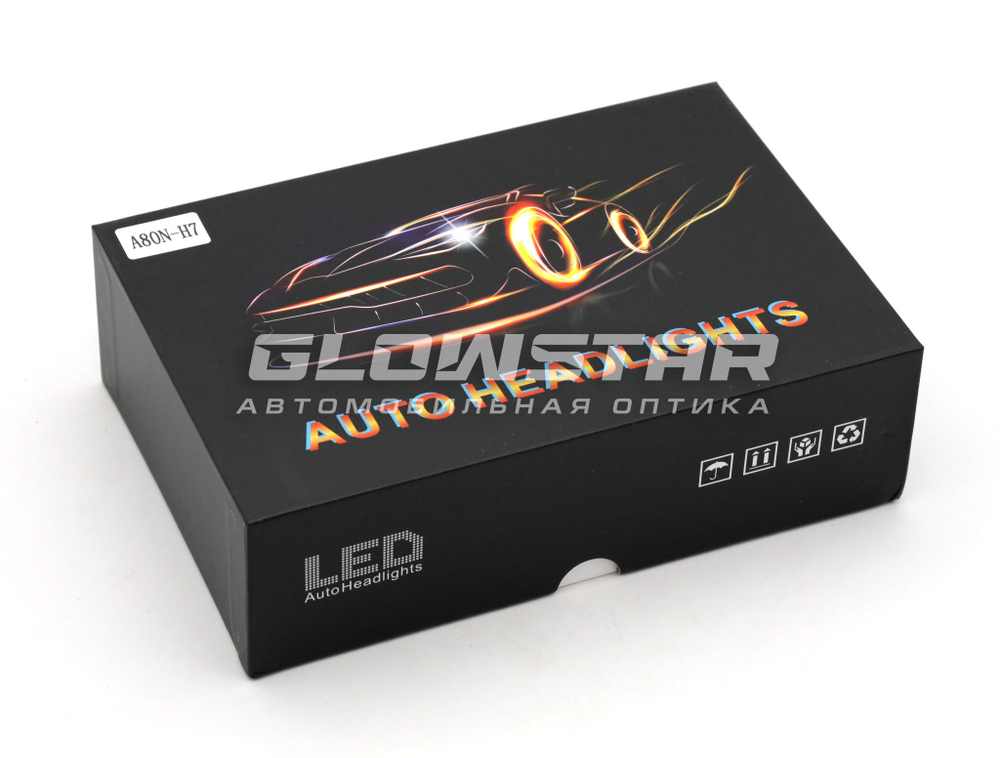 Мини-линзы H7 A80N LED (комплект, 2шт)