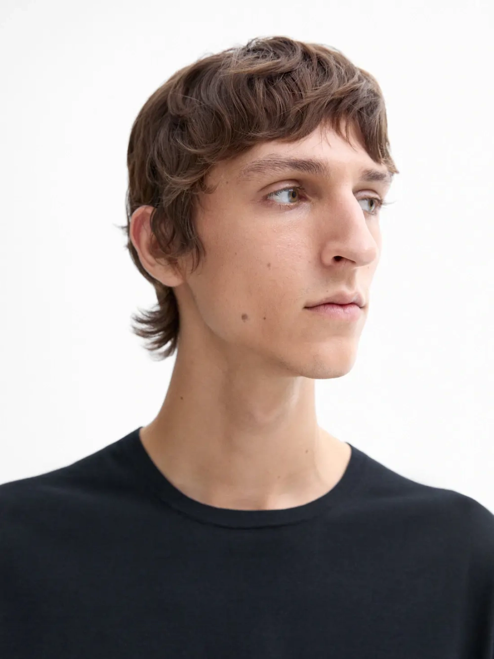 Massimo Dutti Хлопковый свитер с длинными рукавами, темно-синий