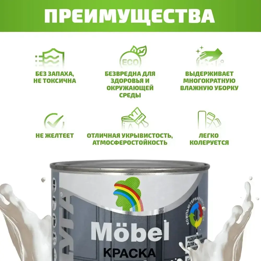 Mobel Краска для мебели и дерева 0,9л