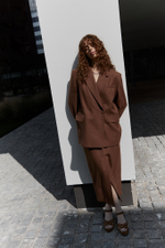 Юбка прямая из шерсти