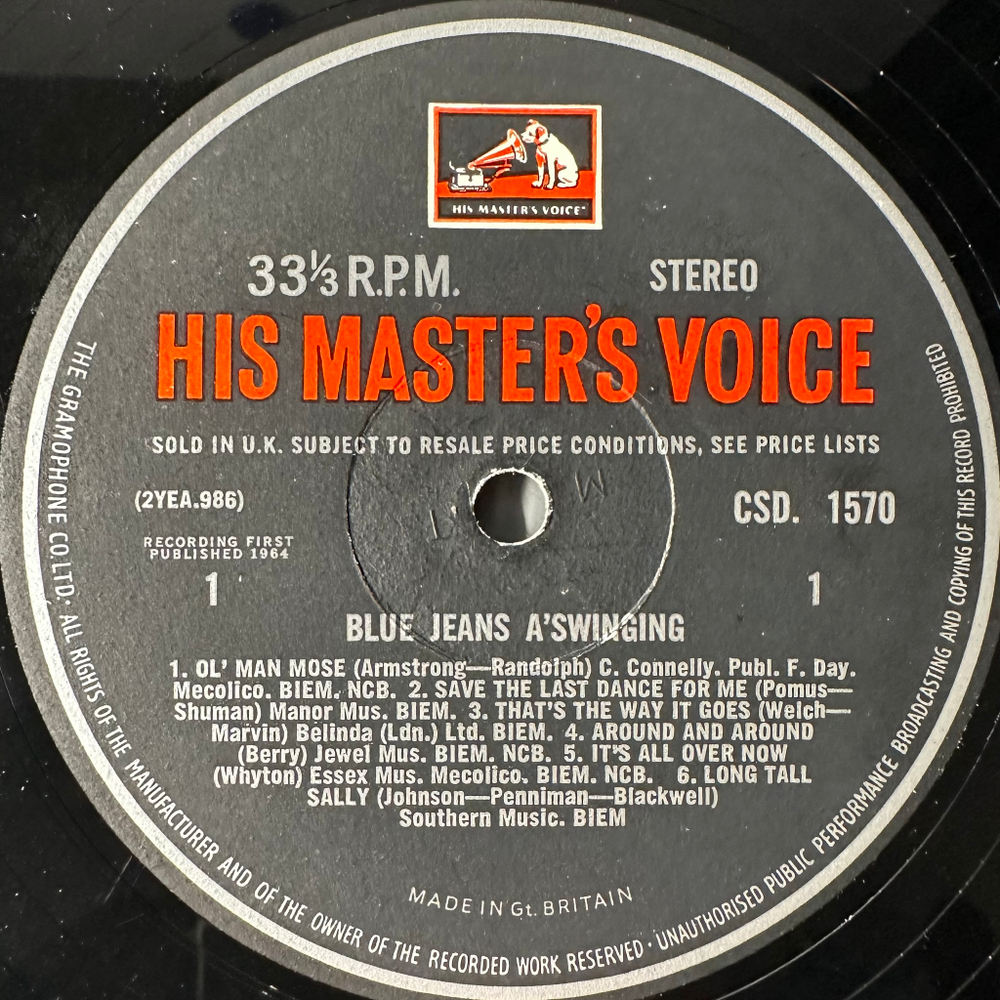 The Swinging Blue Jeans ‎– Blue Jeans A'Swinging (Англия 1964г.)