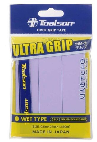 Теннисные намотки Toalson UltraGrip 3P - Фиолетовый