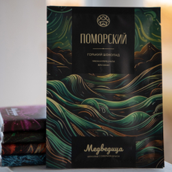 Горький шоколад "Поморский" с треской и перцем чили 40 г