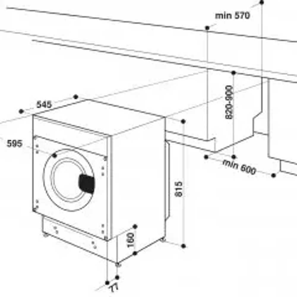 Встраиваемая стиральная машина Whirlpool BI WMWG 81484