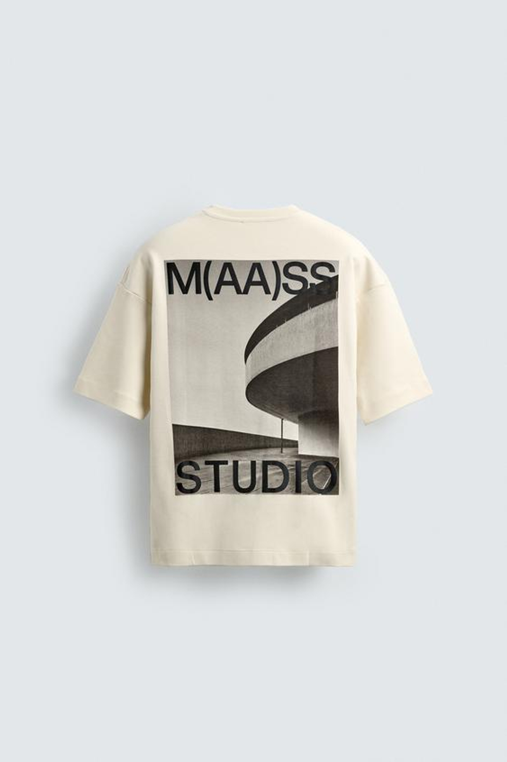 ZARA ТОЛСТОВКА ИЗ ИНТЕРЛОКА С ФОТОПРИНТОМ, БЕЖЕВЫЙ