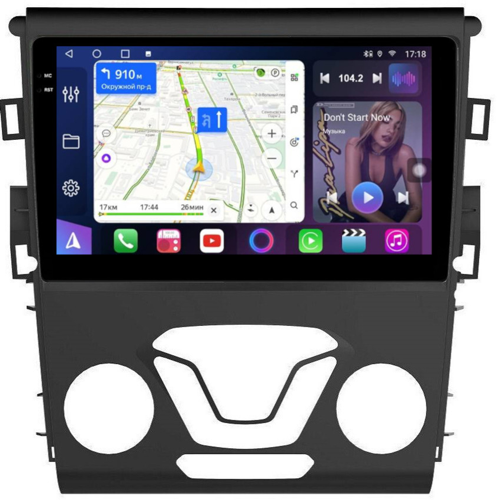 Магнитола для Ford Mondeo 5 2015-2019 - FarCar BM377M монитор 9.5" QLED на Android 14, TS10, 4+32Гб, CarPlay, 4G SIM-слот