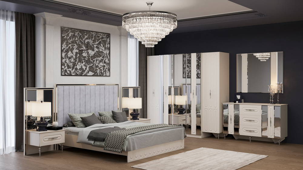 Коллекция “Галакси” сатин серебро