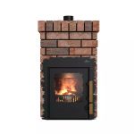 Дровяная банная печь Grill'D Retro Short