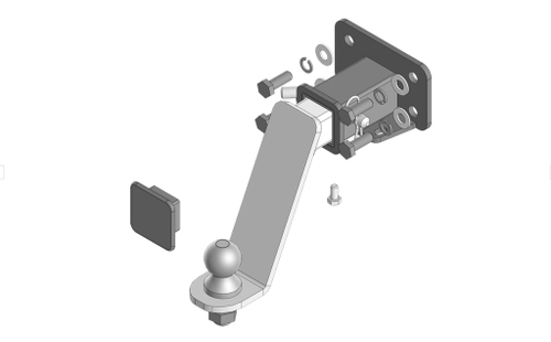 Фаркоп оцинкованный, Motodor для Tank 300 (2021-), Haval H9 (2024-) арт.93118-E