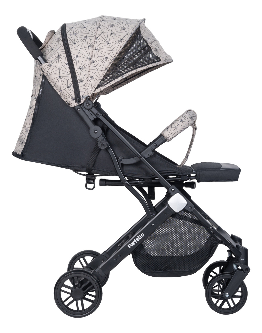 Коляска прогулочная Farfello Comfy Go, ажурный бежевый Артикул: CG-55