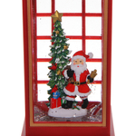 Сувенир с подсветкой «Новогоднее поздравление» 10,4*10,4*24,8 см (работает от 3*АА и USB+музыка, подсветка)