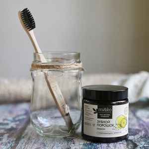 Зубной порошок mi&ko "Лимон" отбеливающий, 50 г