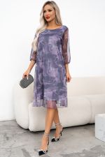 Платье Тутси (сиренево-серый) Р11-1236/2 Nikol
