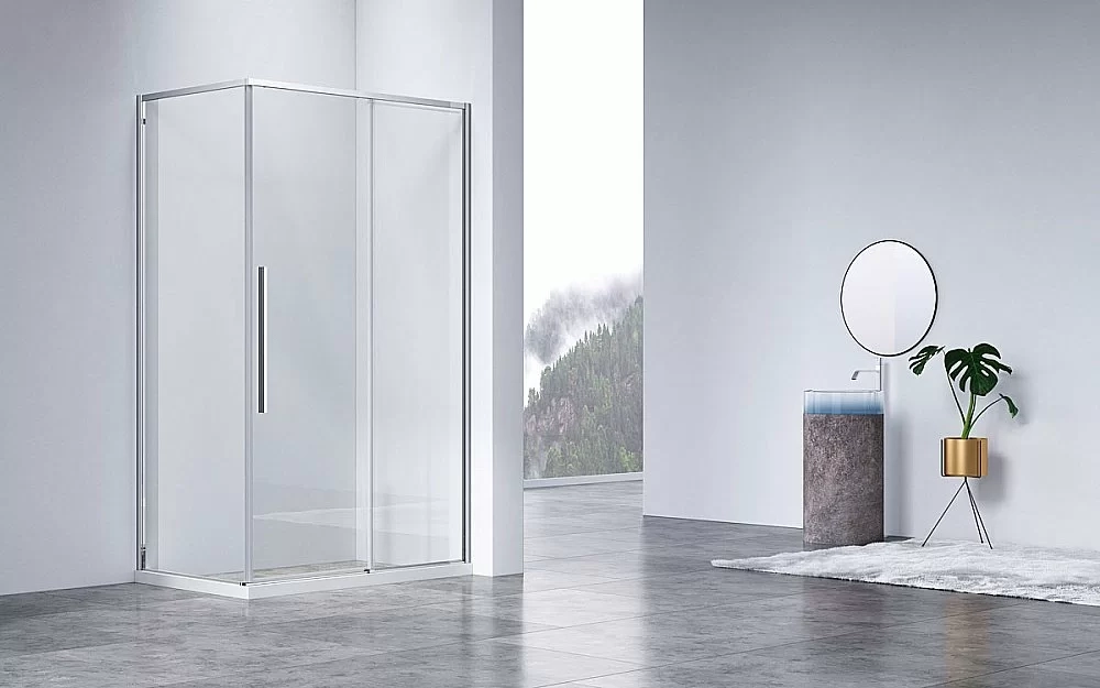 Душевой уголок Vincea SLIM-N VSR-4SN8011CL 110x80 стекло прозрачное/профиль хром