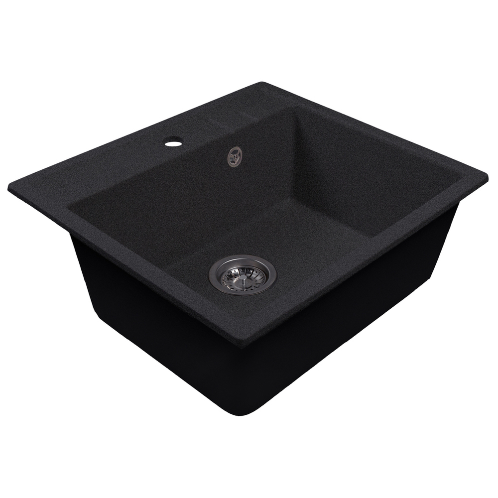 Мойка ML-GMS121 СТАНДАРТ прямоугольная, черный (308), 555*495*190мм