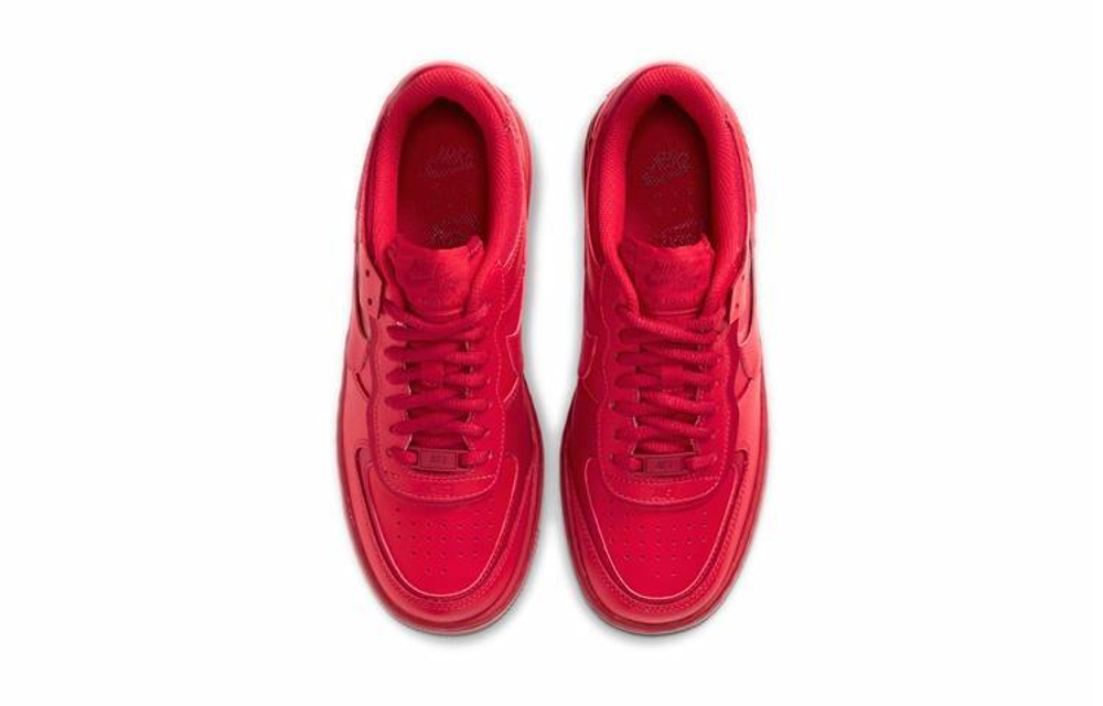 Кроссовки Nike Air Force 1 Shadow Triple-Red (Женская размерная сетка)