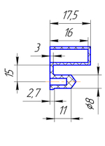 Латодержатель с боковой фиксацией 53 мм (16 мм глубина)