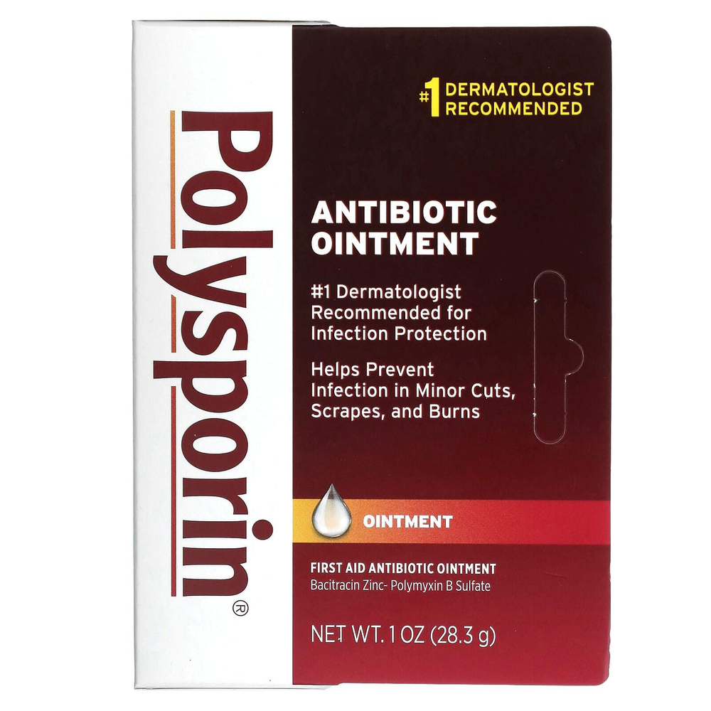 Polysporin, мазь с антибиотиками, 28,3 г (1 унция)