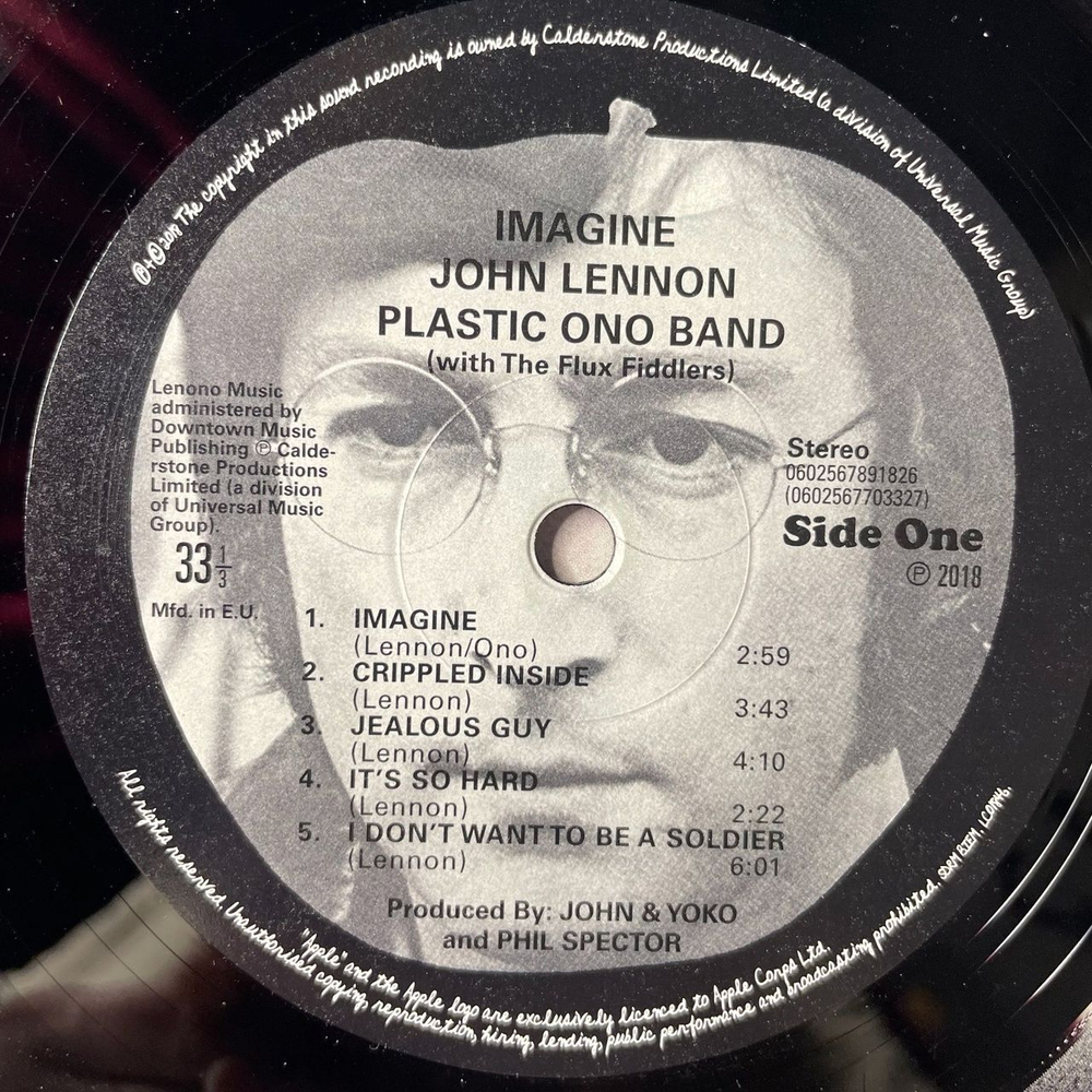 Виниловая пластинка LP John Lennon Imagine (EU 2018)