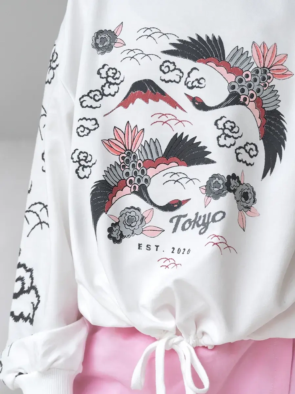 Свитшот для девочки с завязками