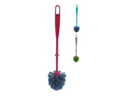 Ершик для туалета York без подставки полипропилен голубой 80х360х80мм