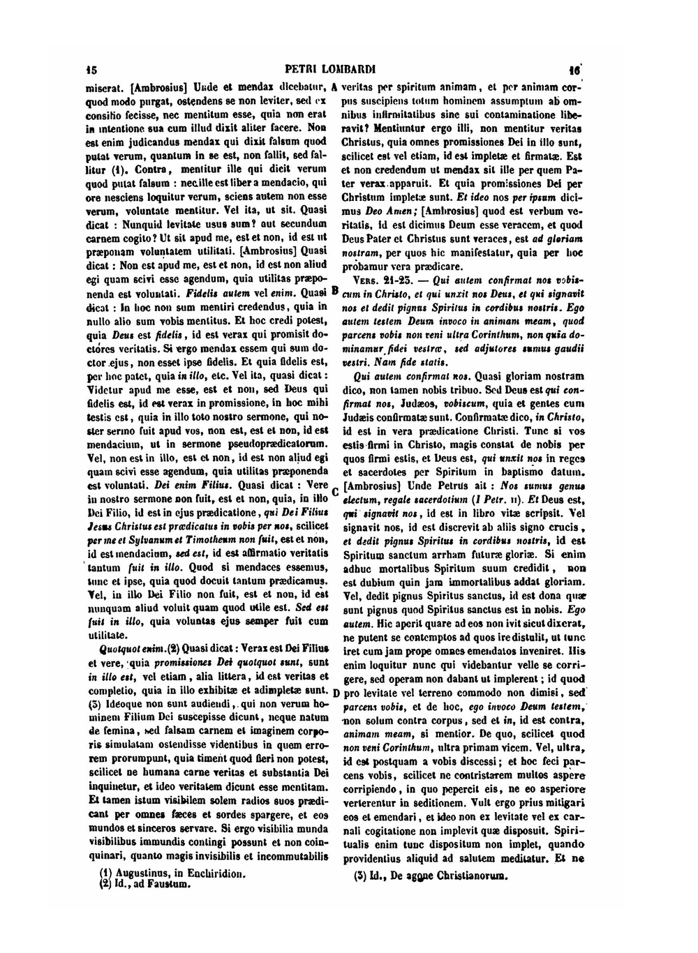 P. Lombardi Magistri Sententiarum, Parisiensis Episcopi opera omnia | Jacques-Paul Migne