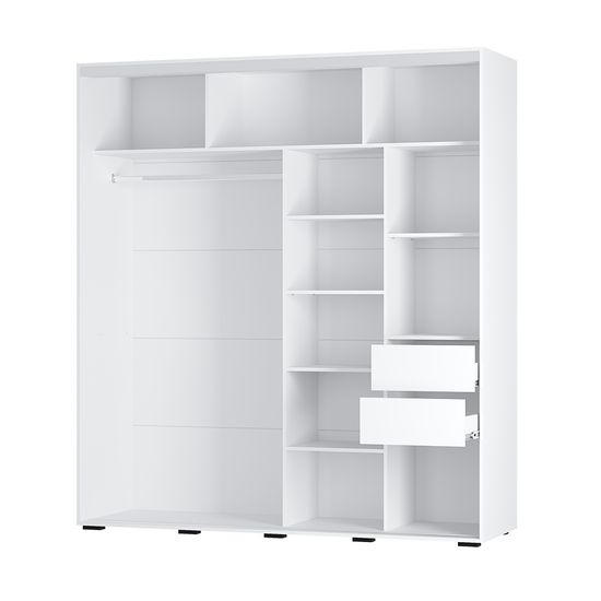 Шкаф-купе КРАФТ-6 ШКК-06 1,6м ясень белый (1602*2176*594) /4/