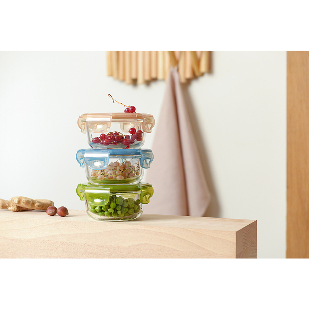 Набор контейнеров для запекания и хранения 3шт Smart Solutions Pastel