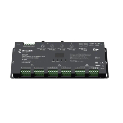 INTELLIGENT ARLIGHT Декодер SMART-PWM-124-83-SH-RDM-SUF Black (12-24V, 24x4A, XLR3, DMX512) (Arlight, IP20 Металл, 5 лет) 046483