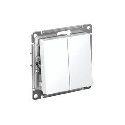 Переключатель проходной 2-кл. СП AtlasDesign 10А IP20 (сх. 6/2) 10AX механизм бел. SE ATN000165