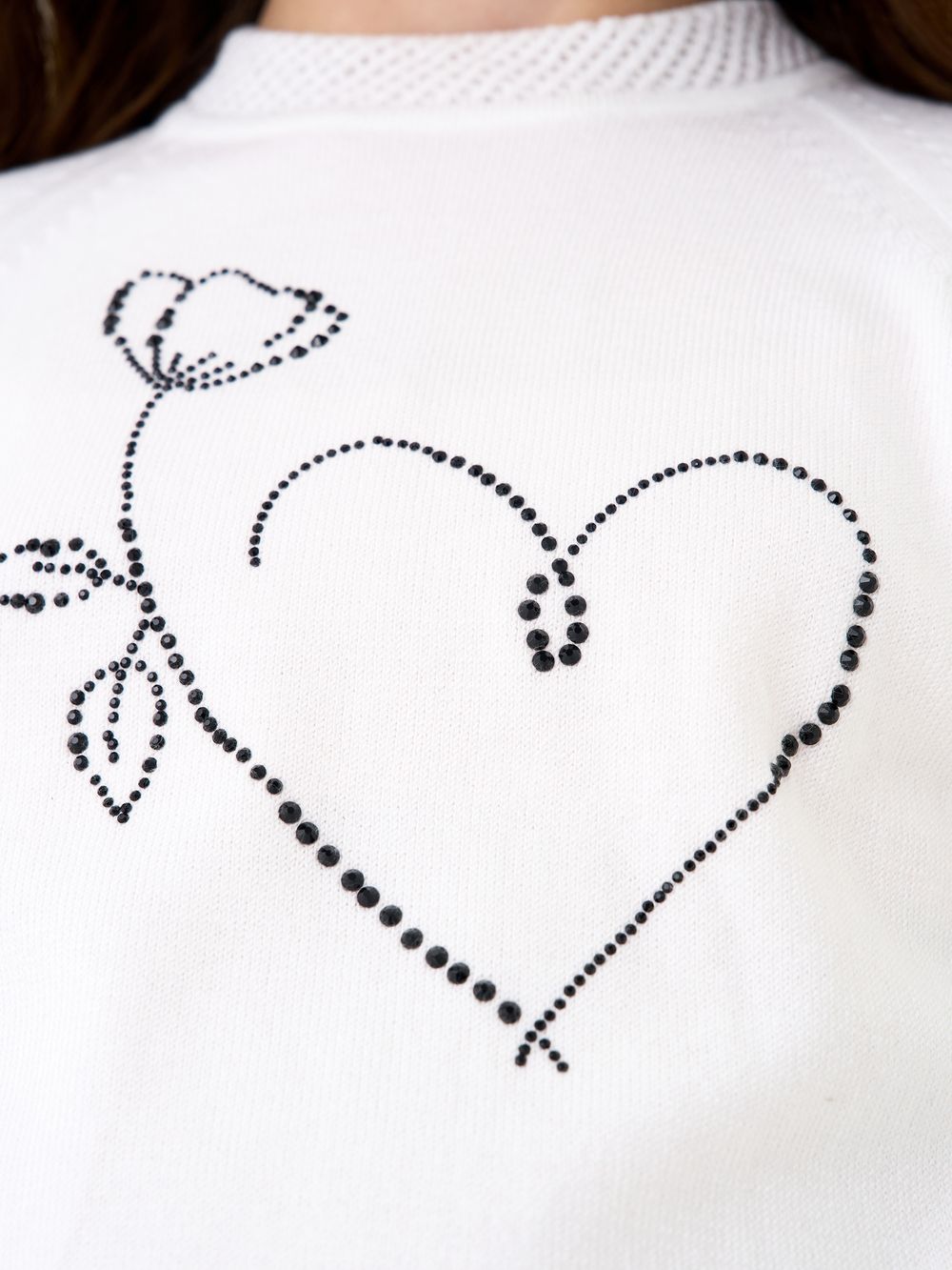 Джемпер для девочки 1408 белый