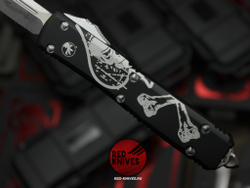 Ножи Microtech Ultratech Death Card Standard S/E (Левый) + S/E (Правый) "Memento Mori" А+++ - комплект 2 ножа
