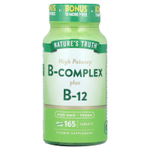 Nature's Truth, B-Complex Plus, витамин B-12, высокая эффективность, 165 таблеток