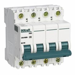 Автомат DEKraft ВА-101  4П 40А-С 4,5кА 19605