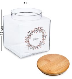 GS- 20/2 Банка для сыпучих «Цветочное очарование» 1л