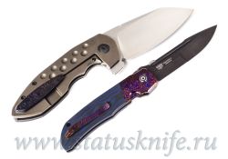 Сет ножей CKF/Terzuola Eagle Rock Timascus и CKF Capitalistфотография - 2