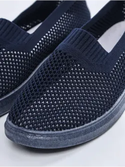Мокасины летние текстильные
