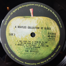 Винтажная виниловая пластинка LP The Beatles A Collection Of Beatles Oldies (Japan 1973) (Obi) Yellow Submarine