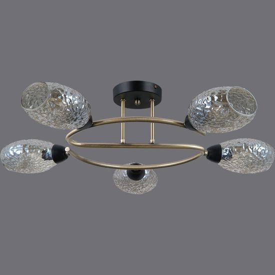 Люстра потолочная ILLUMICO E14 IL0300-5CSQ-79 BK AB