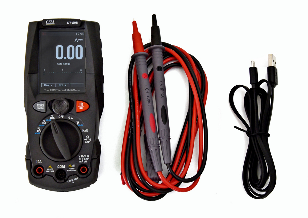 Мультиметр TRMS с встроенным тепловизором СЕМ DT-898