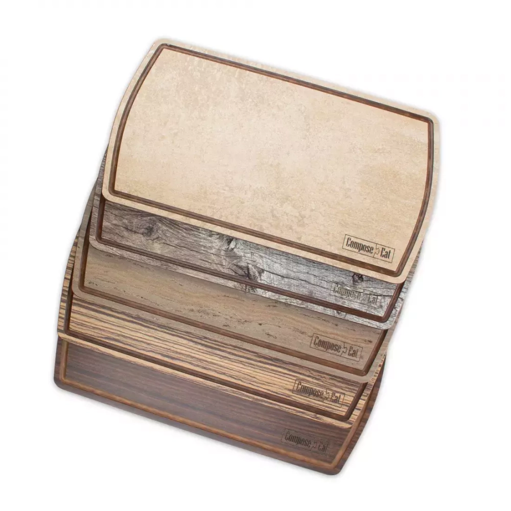 Доска для сервировки 21х37см ComposeEat Fashion зебрано натуральный