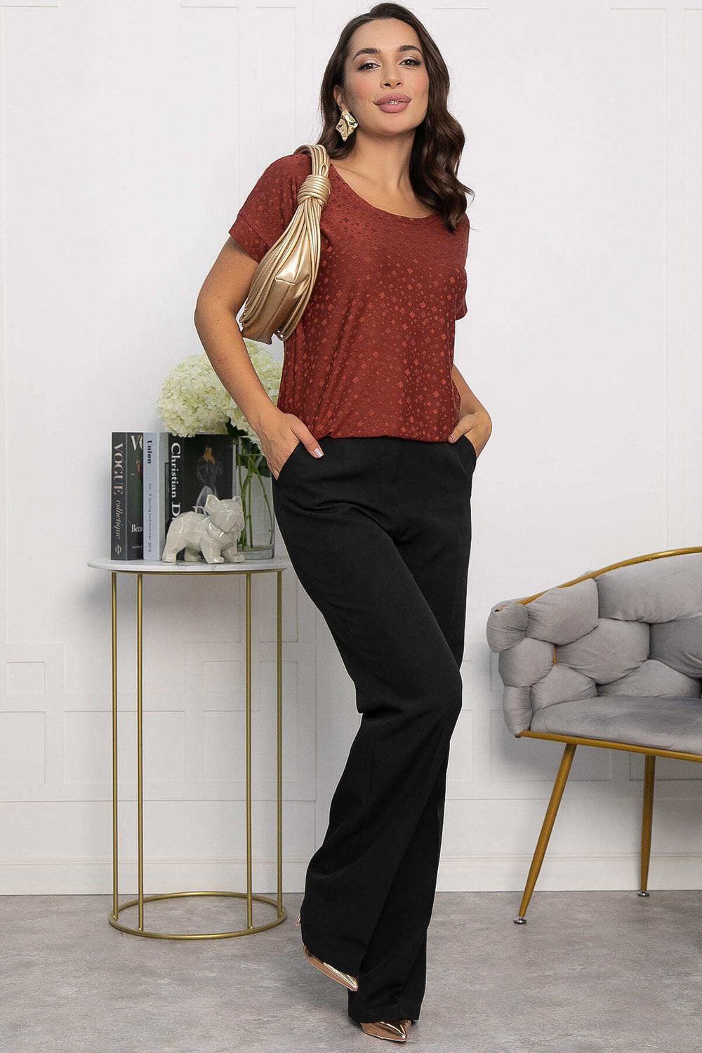 Блуза Нарния (терракот) Б14067-3М LT Collection