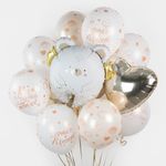 Шар (19''/48 см) Сердце, Шампань, 1 шт.