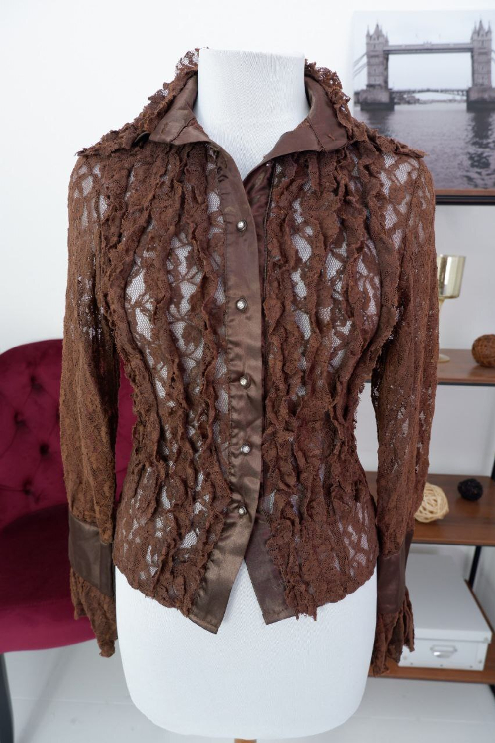 Блузка L'Amazone красивая 40 размер, новая