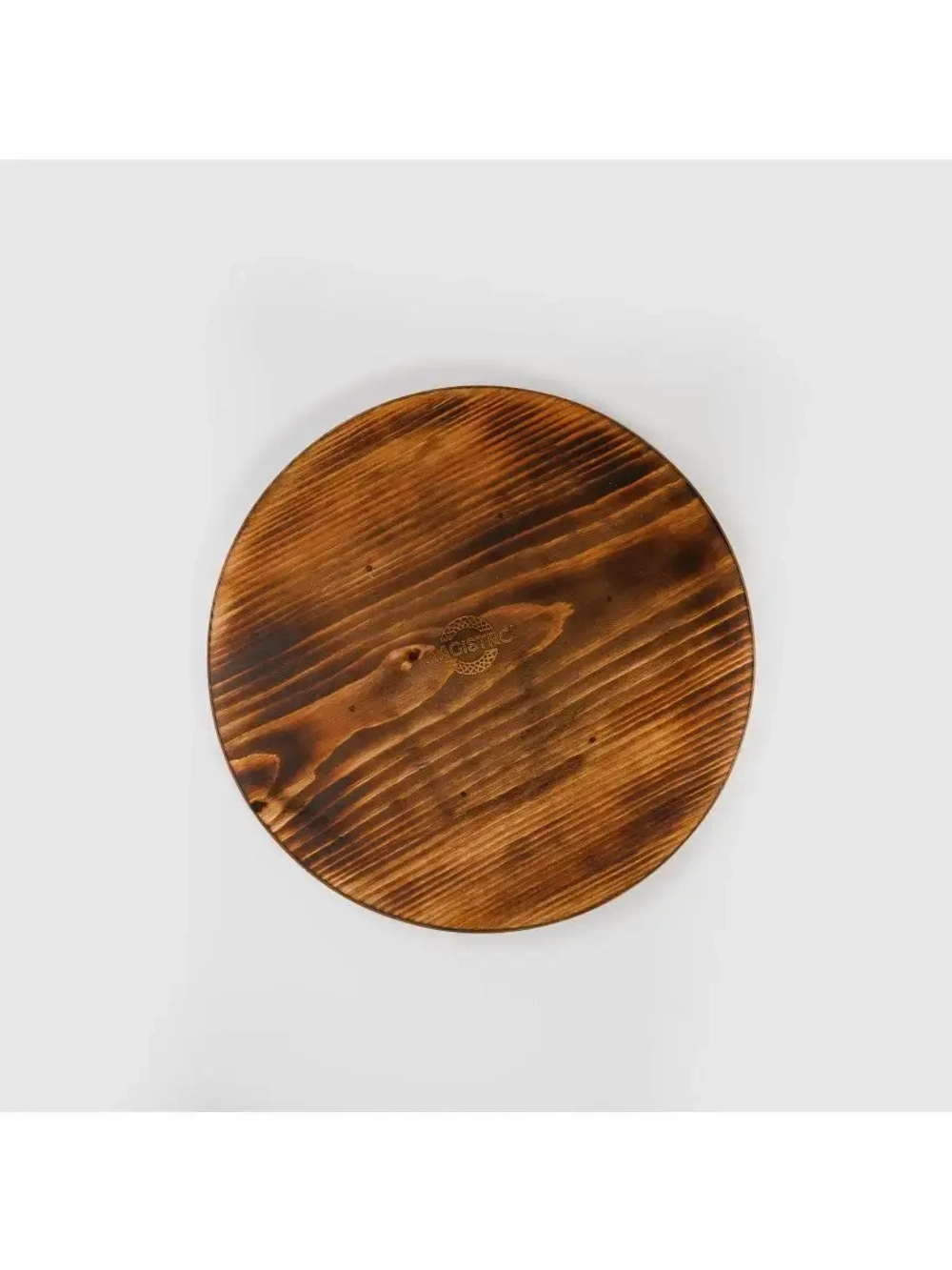 Деревянная менажница поднос круглая из кедра