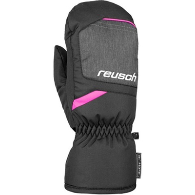 Варежки горнолыжные REUSCH Bennet R-Tex Xt Junior Mitten Black/Black Melange/Pink Glo (inch (дюйм):6,5)