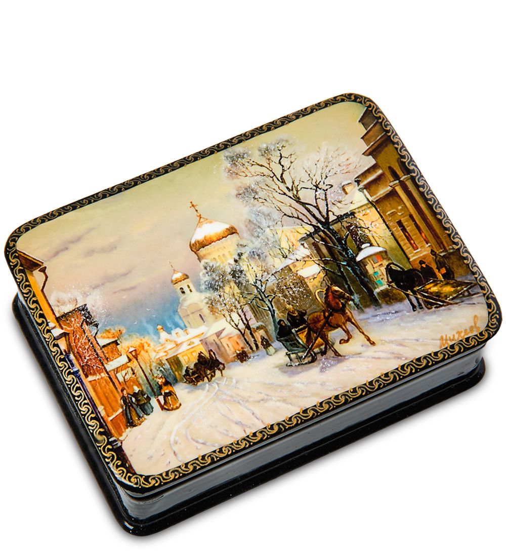 ШК-19/35-A Шкатулка в технике декупаж «Старая Москва» (10х8х3,5)
