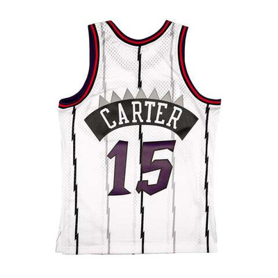 Баскетбольная мужская джерси Mitchell & Ness NBA Swingman Jerseys Toronto Raptors - Vince Carter #15 (SMJYGS18213-TRAWHIT9)